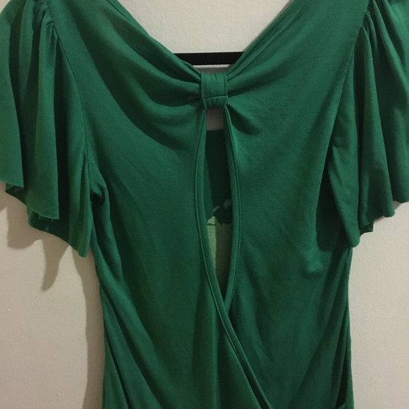 Green Graphics Open Key Hole Shirt - Item#19 - Picture 4 of 5